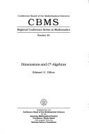 Dimensions and C*-algebras by Edward G. Effros