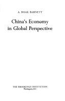 Cover of: China's economy in global perspective - A. Doak Barnett. --