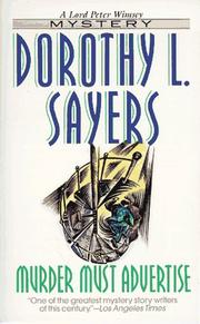 Cover of: Murder Must Advertise (Lord Peter Wimsey Mystery) by Dorothy L. Sayers