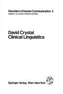 Cover of: Clinical linguistics