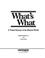 Cover of: What's what, a visual glossary of the physical world