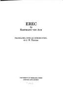 Erec by Hartmann von Aue, Hartmann von Aue, Ludwig Wolff, Albert. Leitzmann
