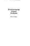 Cover of: Environmental impact analysis
