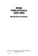 Cover of: British political finance, 1830-1980