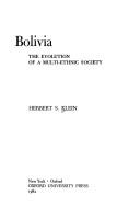 Bolivia : the evolution of a multi-ethnic society