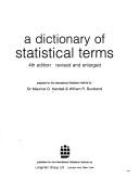 A dictionary of statistical terms