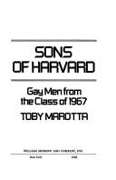 Cover of: Sons of Harvard by Toby Marotta