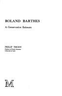 Roland Barthes : a conservative estimate