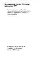 Developments in electron microscopy and analysis, 1977 : proceedings of the Institute of Physics Electron Microscopy and Analysis Group conference held in Glasgow, 12-14 September 1977 (EMAG 77)