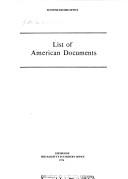 List of American documents