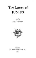 Cover of: The letters of Junius by Junius