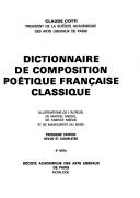 Cover of: Dictionnaire de composition poétique française classique