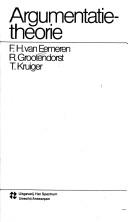 Cover of: Argumentatietheorie by Frans H. van Eemeren