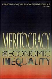 Cover of: Meritocracy and Economic Inequality