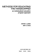 Methods for educating the handicapped : an individualized education program approach