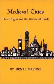 Medieval cities by Pirenne, Henri