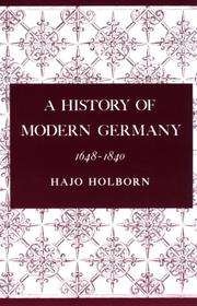 Cover of: A History of Modern Germany