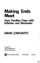 Cover of: Making ends meet by David Caplovitz