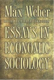 Cover of: Essays in Economic Sociology by Max Weber