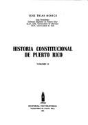 Cover of: Historia constitucional de Puerto Rico