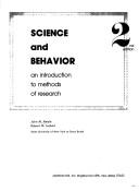 Science and behavior : an introduction to methods of research