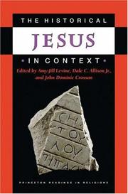 Cover of: The Historical Jesus in Context (Princeton Readings in Religions)