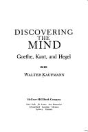 Cover of: Discovering the mind