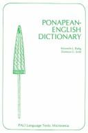 Ponapean-English dictionary by Kenneth L. Rehg