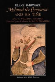 Mehmed the Conqueror and His Time by Franz Babinger