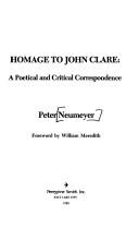 Cover of: Homage to John Clare: a poetical and critical correspondence