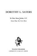 Cover of: Dorothy L. Sayers
