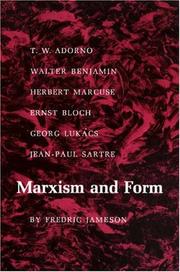 Cover of: Marxism and Form