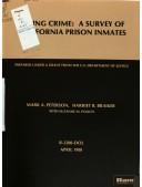 Cover of: Doing crime: a survey of California prison inmates