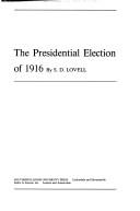 Cover of: The Presidential election of 1916