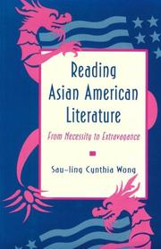 Cover of: Reading Asian American literature