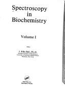 Spectroscopy In Biochemistry by J. Ellis Bell