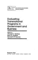 Cover of: Evaluating transnational programs in government and business