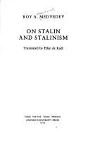 Cover of: On Stalin and Stalinism