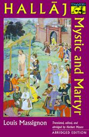 Cover of: Hallaj by Louis Massignon, Herbert Mason