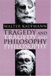 Cover of: Tragedy and Philosophy
