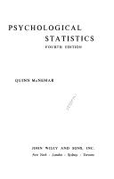 Psychological statistics by Quinn McNemar