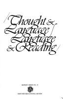 Cover of: Thought & language/language & reading