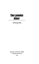 The Lysenko affair by David Joravsky