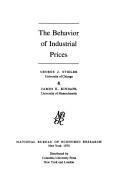 The behavior of industrial prices