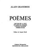 Poèmes by Grandbois, Alain