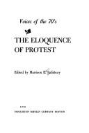 Cover of: The eloquence of protest: voices of the 70's.