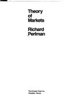 Cover of: Theory of markets.