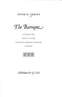 The baroque : literature and culture in seventeenth-century Europe