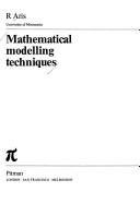 Cover of: Mathematical modelling techniques