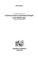 Cover of: Church law and constitutional thought in the Middle Ages